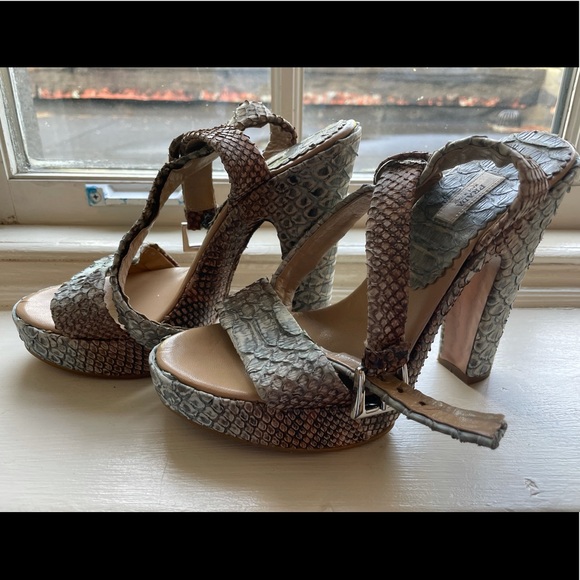 Prada vintage python sandal heels - Picture 2 of 5